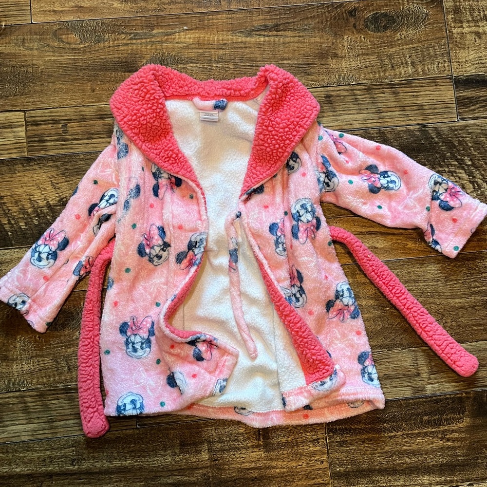 Minnie Mouse Pink Fleece Robe